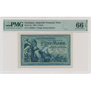 Germany, 5 Mark 1904 - PMG 66 EPQ