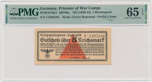 Allemagne, 5 reichsmark (1939-44) - PMG 65 EPQ