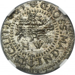 Sigismund III Vasa, Groschen Vilnius 1615 HW - RARE - NGC MS62