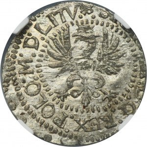 Sigismund III Vasa, Groschen Vilnius 1615 HW - RARE - NGC MS62