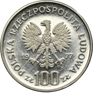 PRÓBA NIKIEL, 100 złotych 1977 Ochrona Środowiska Brzana