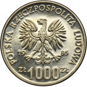 PRÓBA NIKIEL, 1.000 złotych 1985 40 Lat ONZ