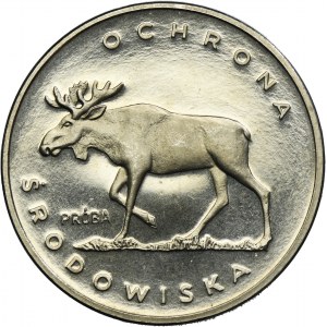 PRÓBA NIKIEL, 100 złotych 1978 Ochrona Środowiska Łoś