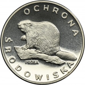 PRÓBA NIKIEL, 100 złotych 1978 Ochrona Środowiska Bóbr
