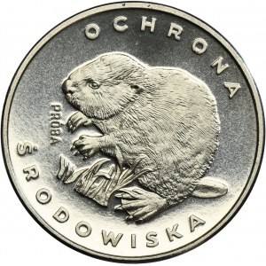 PRÓBA NIKIEL, 100 złotych 1978 Ochrona Środowiska Bóbr