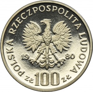 SAMPLE NIKIEL, 100 gold 1980 Environmental Protection Grouse