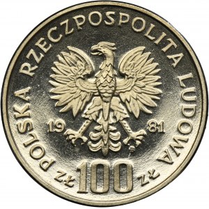 PRÓBA NIKIEL, 100 złotych 1981 Ochrona Środowiska Koń