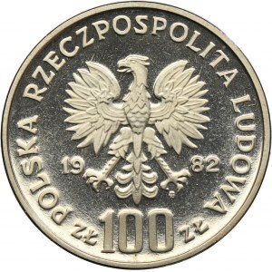 PRÓBA NIKIEL, 100 złotych 1982 Ochrona Środowiska Bociany