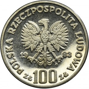 PRÓBA NIKIEL, 100 złotych 1983 Ochrona Środowiska Niedźwiedź