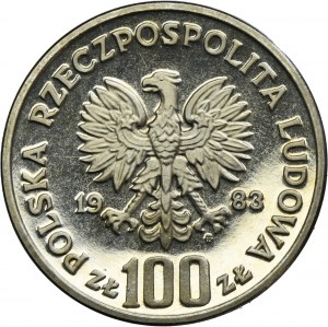 PRÓBA NIKIEL, 100 złotych 1983 Ochrona Środowiska Niedźwiedź
