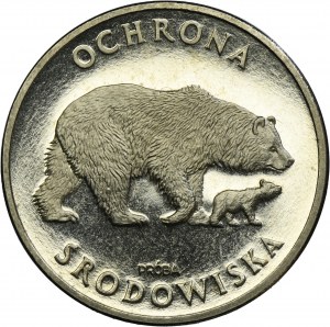 PRÓBA NIKIEL, 100 złotych 1983 Ochrona Środowiska Niedźwiedzie