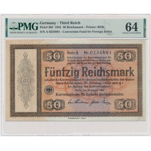 Germany, 50 Reichsmark 1933 - A - PMG 64
