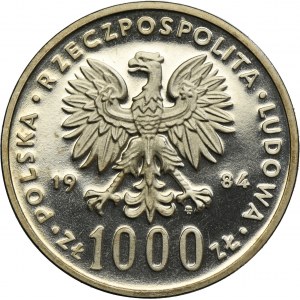 PRÓBA NIKIEL, 1.000 złotych 1984 Ochrona Środowiska Łabędź