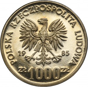 PRÓBA NIKIEL, 1.000 złotych 1985 Ochrona Środowiska Wiewiórka