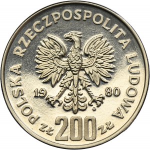PRÓBA NIKIEL, 200 złotych 1980 Lake Placid