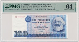 Německo, DDR, 100 marek 1975 - PMG 64