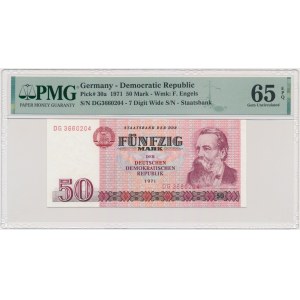 Germany, DDR, 50 Mark 1971 - PMG 65 EPQ