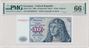 Germany, BDR, 10 Mark 1980 - PMG 66 EPQ