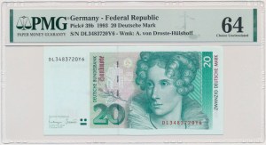 Germany, BDR, 20 Mark 1993 - PMG 64