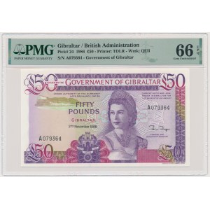 Gibraltar, 50 Pounds 1986 - PMG 65 EPQ