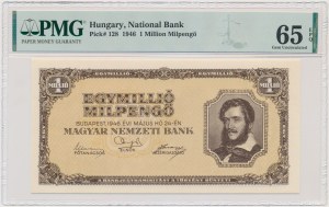 Hungary, 1 million Milpengo 1946 - PMG 65 EPQ