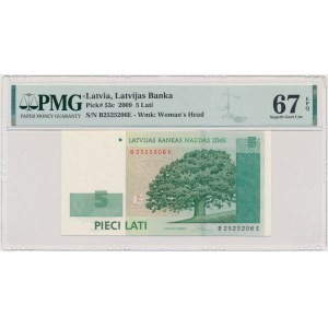 Łotwa, 5 łat 2009 - PMG 67 EPQ