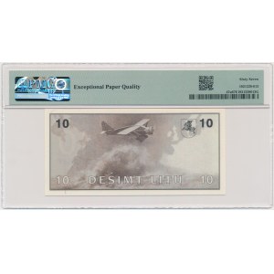 Lithuania, 10 Litu 1991 - AA - PMG 67 EPQ - with error in Girenas