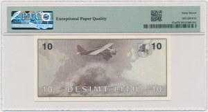 Lithuania, 10 Litu 1991 - AA - PMG 67 EPQ - with error in 