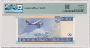 Lituanie, 10 litas 2001 - AA - PMG 67 EPQ