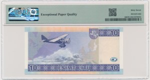 Lituanie, 10 litas 2001 - AA - PMG 67 EPQ