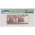 Lithuania, 20 Litu 1991 (1993) - AB - PMG 66 EPQ - LOW NUMBER