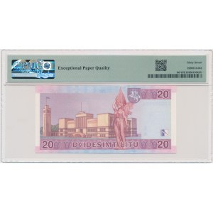 Lithuania, 20 Litas 2001 - AZ - PMG 67 EPQ - replacement series