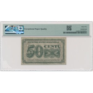 Lithuania, 50 Cents 1922 - PMG 65 EPQ - RARE