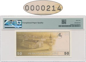 Lituanie, 50 litas 1991 - AA - PMG 66 EPQ - FAIBLE NOMBRE