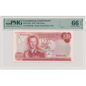 Luxembourg, 100 Francs 1970 - PMG 66 EPQ
