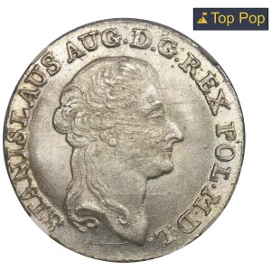 Poniatowski, 4 Groschen 1791 EB - NGC MS64
