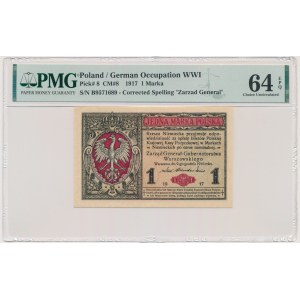 1 Mark 1916 - General - B - PMG 64 EPQ