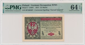 1/2 Mark 1916 - General - B - PMG 64 EPQ