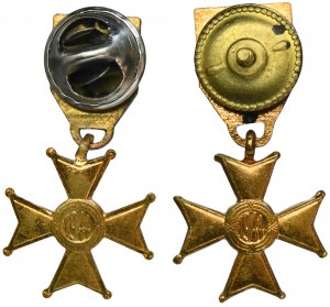 PRL, Miniatures of the Order of Polonia Restituta, 5th class (2 pcs.)