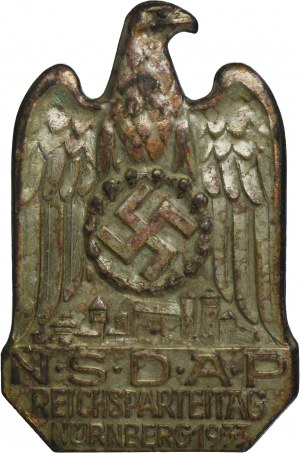 Allemagne, Troisième Reich, NSDAP Rally Badge Nurnberg 1933