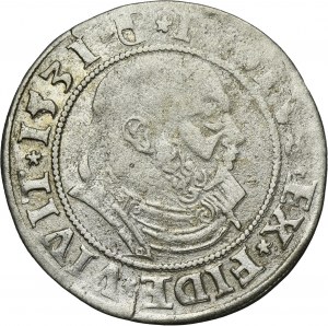 Duchy of Prussia, Albert Hohenzollern, Groschen Königsberg 1531 - PRVS