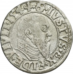 Duchy of Prussia, Albrecht Hohenzollern, Groschen Königsberg 1544 - PRVSS