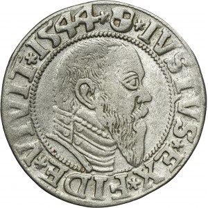 Duchy of Prussia, Albrecht Hohenzollern, Groschen Königsberg 1544 - PRVSS