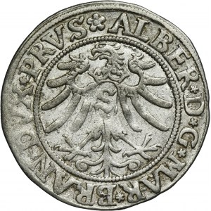 Duchy of Prussia, Albert Hohenzollern, Groschen Königsberg 1533 - PRVS