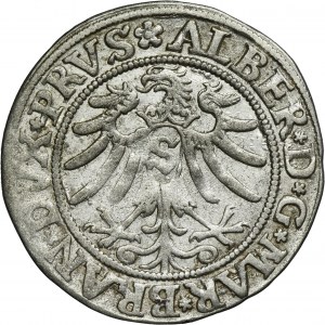 Duchy of Prussia, Albert Hohenzollern, Groschen Königsberg 1533 - PRVS