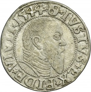 Duchy of Prussia, Albrecht Hohenzollern, Groschen Königsberg 1544 - PRVSS
