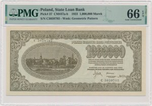 1,000,000 marks 1923 - C - PMG 66 EPQ