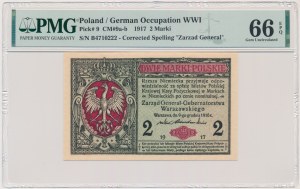 2 marki 1916 - Generał - B - PMG 66 EPQ