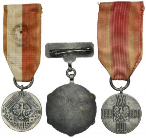 PRL, Medal X, XX, XXX PRL (3 pcs.)