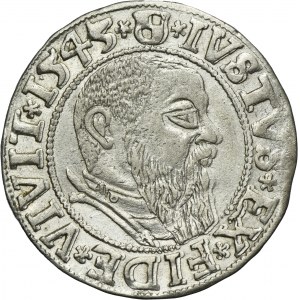 Duchy of Prussia, Albert Hohenzollern, Groschen Königsberg 1545 - PRVSS